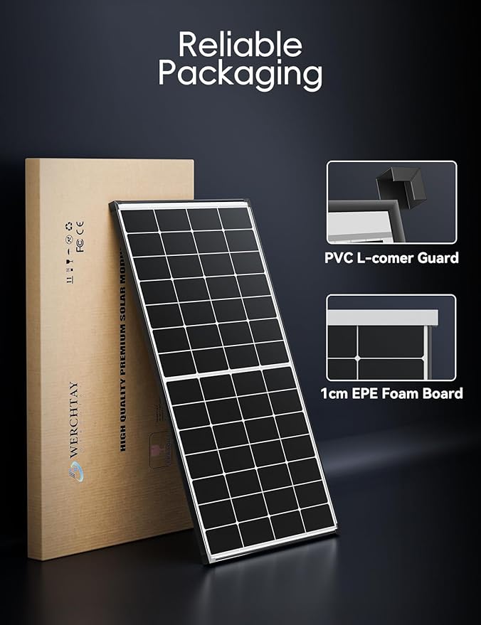 660 Watt Solar Panel,25.4% High Efficiency Perovskite Solar Cells,10BB Hidden Busbar Technology,12v/24v Solar Panels for Off-Grid Systems, RV, Boat, Cabin, Backup Power