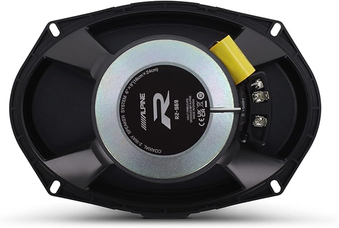 Alpine 6x9 R2 High-Resolution Speaker Bundle - A Pair of R2-S69C 2-Way Component Speakers & a Pair of R2-S69 6x9 Coaxial Speakers