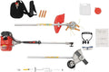 43CC Gas Powered Weed Eater 1250W Gas String Trimmer Upgrade 2-Stroke Single Cylinder Air Cooled Gasoline Engine Grass Tools for Garden Yard & Urban Greening