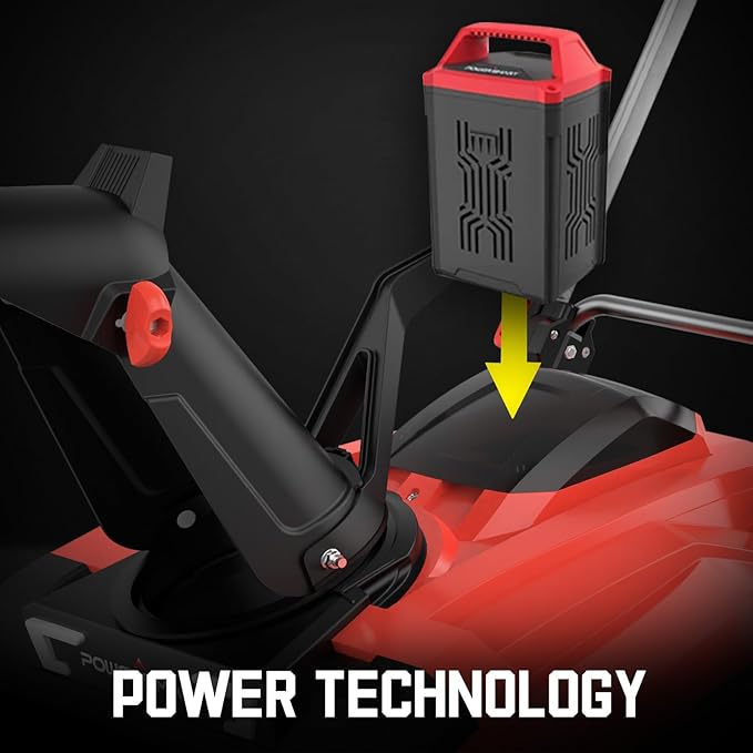 PowerSmart 80V 21-Inch Cordless Single Stage Snow Blower, 6.0Ah Battery&Charger