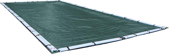 Robelle 16 x 32 ft Commercial Teal Winter Pool Cover for Inground Pools, 5 ft Overlap (21 x 37 ft Cover Size), Solid 12 x 12 Scrim, 3.7 oz/yd2, 18-Year Warranty, Style: 391632RA