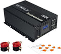 WZRELB 1500W Pure Sine Wave Inverter 48VDC to 120VAC Solar Power Converter Truck RV Home LCD Display