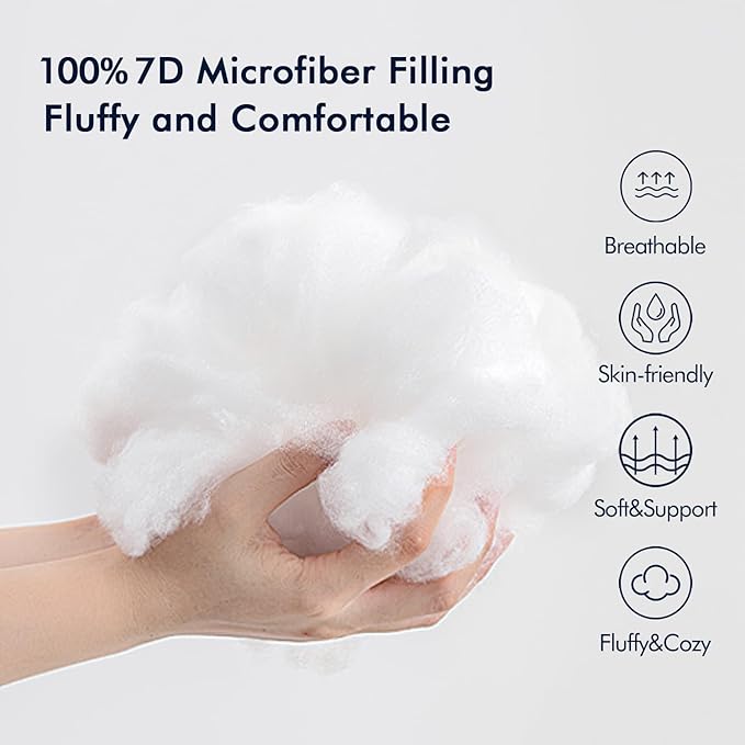 MIULEE 16x24 Pillow Insert Throw Pillow Insert, Outdoor Pillows Water-Resistant Premium Outdoor Pillow Stuffer Sham Rectangle for Couch Sofa Patio Furniture Cushion Porch Swing