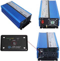 AIMS Power 1000 Watt / 2000 Watt Peak Pure Sine Power Inverter 12 Volt DC to 120 Volt AC ETL Listed with Remote