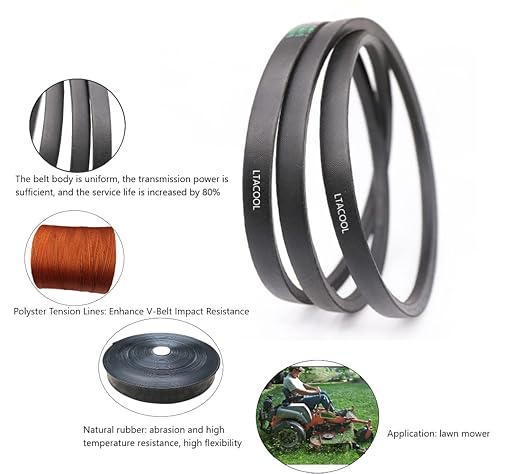 114-5858 Lawn Mower Tractor Deck Belt 5/8" x 196 1/4" Replacement for Toro 114-5858