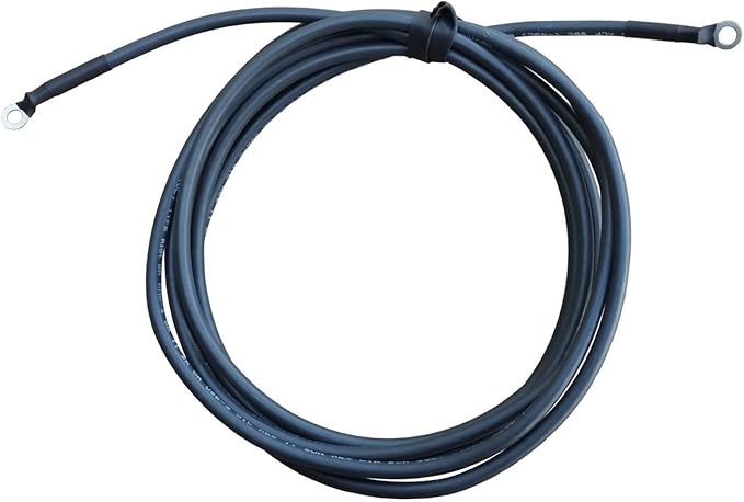 WindyNation 6 Gauge AWG (8 Feet Black + 8 Feet Red) Power Inverter Battery Cable Wire Kit for DC to AC Inverters RV, Car, Solar, Marine, Off-Grid