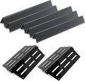 17.5"Flavorizer Bars and 13.26" Heat Deflectors for Weber Genesis 300 Series Grills with Front Control Knob, Genesis S310 S320 S330 E310 E320 E330,for Weber 7620 7621 (7620*5+7622*2, Porcelain Steel)