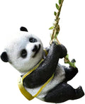 Outdoor Panda Resin Hanging - Rope Decor Statue, Animal Suspended Ornament, Ideal for Patio, Lawn & Courtyard Decoration, Housewarming Gift for Friends
