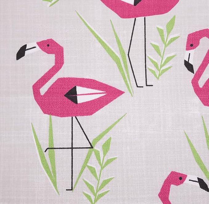 RSH DECOR: Square Throw Pillows Set of 2 | 24” x 24” | All-Weather Spun Fabric | Water and Fade-Resistant | Outdoor Accent Pillows for Patio Furniture | Groove Pink Flamingo