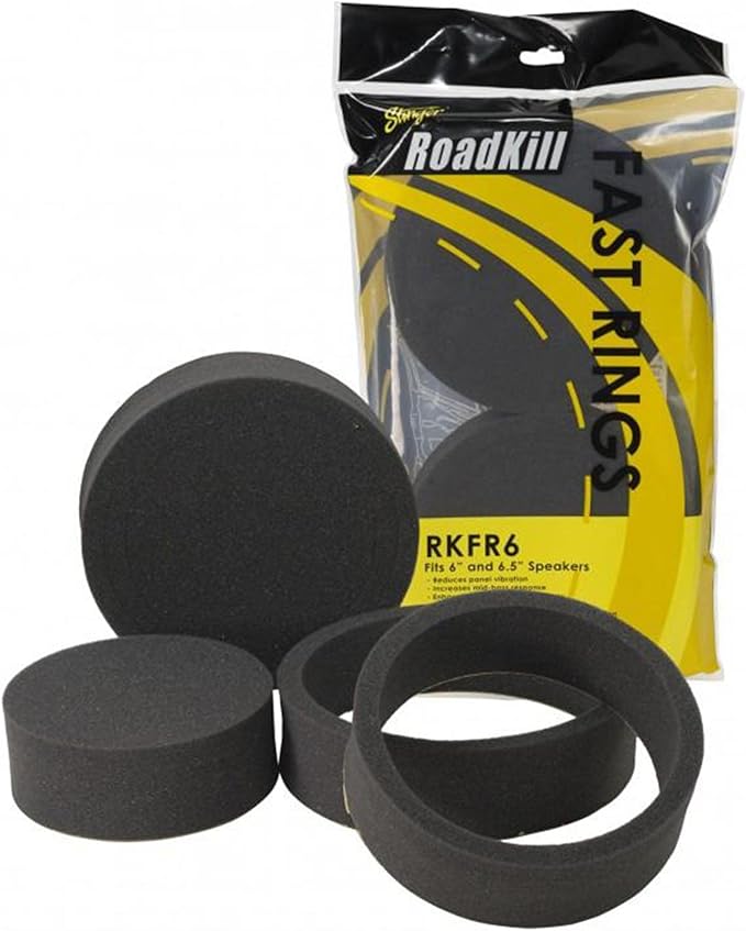 Alpine R2-S65C High-Resolution 2-Way Speaker Set / 6.5" with RKFR65 3-Piece Foam Fast Ring Speaker Enhancement