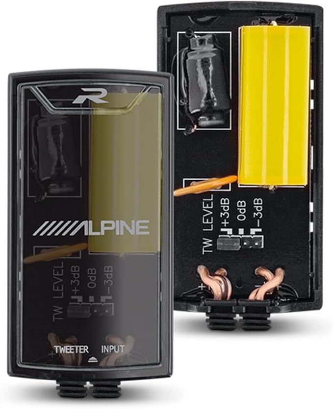 Alpine R2-S65C High-Resolution 2-Way Speaker Set / 6.5" with RKFR65 3-Piece Foam Fast Ring Speaker Enhancement