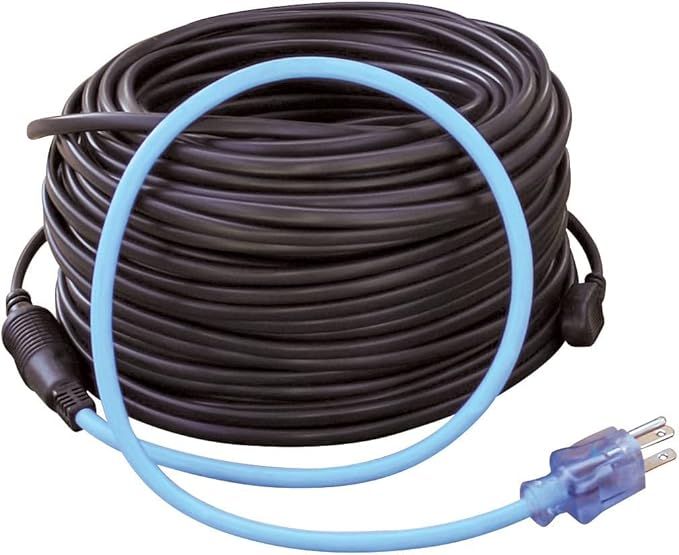 Clear Power Roof & Gutter Deicing Kit - 160ft | 800W With 2ft Power Cord 18/3 SJTW & Power Indicator Light (CPRH006)