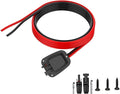 Solar Double Cable Entry Gland Installed Solar Panel Extension Cable- 10AWG Solar Cable Solar Panel Cable 20Ft with Solar Connectors for RV, Campervan, Solar Project Campervan,