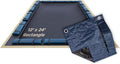 Buffalo Blizzard Deluxe 12 ft x 24 ft Rectangular Winter Pool Cover | Blue/Black | Closing Inground Swimming Pools | Easy to Install | Heavy Duty, Cold & UV Resistant | Shields from Seasonal Debris