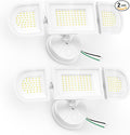 150W Flood Lights Outdoor Waterproof IP65, Exterior LED Floodlights with 3 Adjustable Heads, 15000LM Super Bright Security Lights Fixture, Outside Lights for House, Backyard 2 Pack
