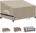 SIRUITON 2-Seat 78" W x 33" D x 32" H Garden Patio Sofa/Loveseat/Bench Cover, Heavy Duty 420D Oxford Waterproof Outdoor Sofa Cover, Lawn Patio Furniture Covers
