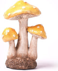 SEINHIJO Mushroom Decor Sculpture Garden Gifts Statue Outdoor Fairy Figurine Modern Patio Arts Polyresin 7.1inch