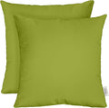 RSH DECOR: Sunbrella Square Throw Pillows Set of 2 | 20" x 20" | Water and Fade-Resistant Performance Fabric | Outdoor Pillow Covers with Down-Alternative Inserts | Canvas Macaw