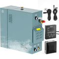 Kooby 12KW Luxury Self-draining Steam Generator Shower Sauna Bath Home Steam Bath Spa Generator with Waterproof Control and Auto Drain 95-131℉ for Max Space Heating 13 m³ (460 ft3)