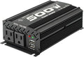 500W Modified Sine Wave Power Inverter DC 12V to AC 110V, Peak 1000Watt, Car Plug Inverter Adapter Power Converter with 4.2A Dual USB Charging Ports Black