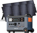 OSCAL Promax6000 Solar Generator with 2x400W Solar Panel,6000W(Peak 7200w),120V/240V Dual Voltage Portable Power Station,3600WH Lifepo4 Battery 14 Outlets,2200W 1.96H Fast Charge,for Home Backup,RV.