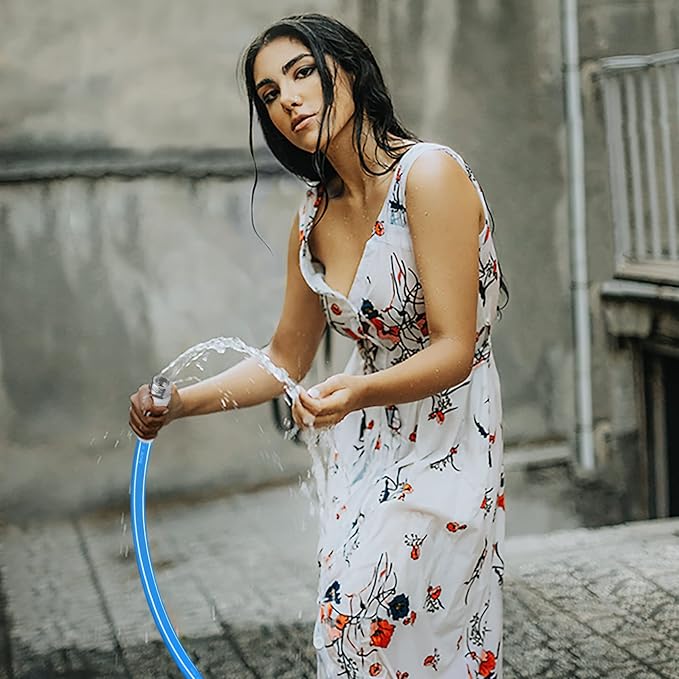 Fevone Garden Hose 25 ft., Lightweight Hybrid Water Hose, Flexible and Durable, Leak-Free Connections