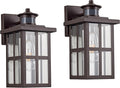 MICSIU Outdoor Porch Lights Motion Sensor 2 Pack, Bronze Dusk to Dawn Exterior Lighting Fixtures, 11.75 Inch Outside Light Fixture for House Front Porch Garage