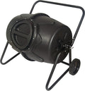 Koolscapes Wheeled Tumbling Composter – 50-Gallon Portable Eco-Friendly Rotating Bin BPA-Free Recycled Plastic with Sturdy Steel Frame & Twist-Lock Lid for Year-Round Composting
