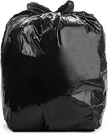 Aluf Plastics 56 Gallon 1.2 MIL (eq) Black Heavy Duty Trash Bags - 43" x 47" - Pack of 100 - For Kitchen, Contractor, Janitorial, Industrial, Municipal, Healthcare, & Hospitality