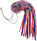 Satin Ribbon Windsock Streamer, Outdoor Decorations for Your Patio, Garden, Yard, Dock and Camper, 41-Inch, WS41-LBH