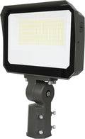 LAMPHOME LED Flood Lights Outdoor 100/120/150W W and 3000/4000/5000K Adjustable 19500Lm,Dusk-to-Dawn Sensor o Dawn Flood Light for Yard, Garage, Garden,UL Listed,Includes Knuckle Mount