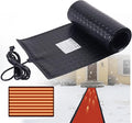 Snow Melting Mats for Roof Valley Walkways, 120V Outdoor Electric Heated Melting Snow Ice Removal, Roof Deicing System Black 15 in x 5 ft