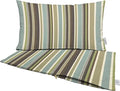 RSH DECOR: Sunbrella Pillow Covers Set of 2 | Covers Only - 20" x 12" | Outdoor Lumbar Pillow Covers Crafted with Sunbrella Performance Fabric | Brannon Whisper