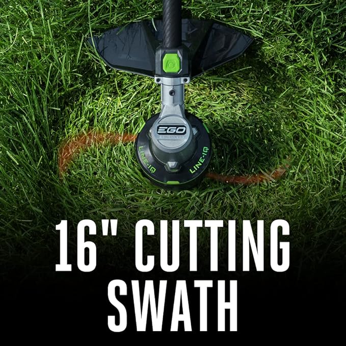 EGO POWER+ String Trimmer, Battery Powered, 16" Trimmer for Weeds and Grass with POWERLOAD, LINE IQ, Telescopic Carbon Fiber Shaft, Battery and Charger Not Included - ST1620T