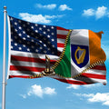 Vintage American America Usa Ireland Irish Flags For Outside Yard 3x5 Ft Double Sided Printed 100d Polyester Lightweight Garden Welcome Outdoor Banner Brass Grommets