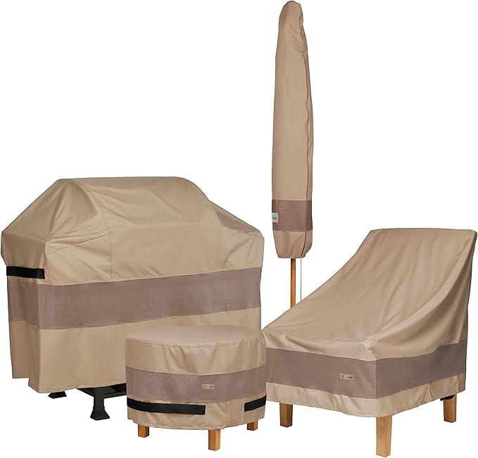 DUCKCOVERS Elegant Water-Resistant 104 Inch Patio Sofa Cover, Patio Furniture Covers