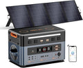 OSCAL 2400W Power Station with 200W Solar Panel, 1872Wh Solar Generator with 4 AC Outlets (5000W Peak), Fast Charging, APP Control Battery Backup for Home, Camping & RVs (Optional Expansion Battery)