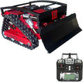 Remote Control Lawn Mower | 55° Slope Capability | 22-Inch Cut | Hybrid Self-Charging Dual Battery | Brushless Drive Motor | Zero Turn | Adjustable Cutting Deck (Mower + Snowplow)