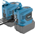2PCS 200W Power Inverter Compatible with Makita, DC 18V to AC 110-120V Battery Inverter, Portable Battery Adapter Phone Charger Converter with 2 USB & 1 Type-C & 1 AC Outlet (Tool Only)