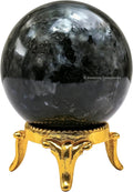 Amazing Gemstone Larvikite Crystal Ball with Stand - 2" Inches Crystal Sphere Meditation Balls for Witchcraft and Decorative Balls