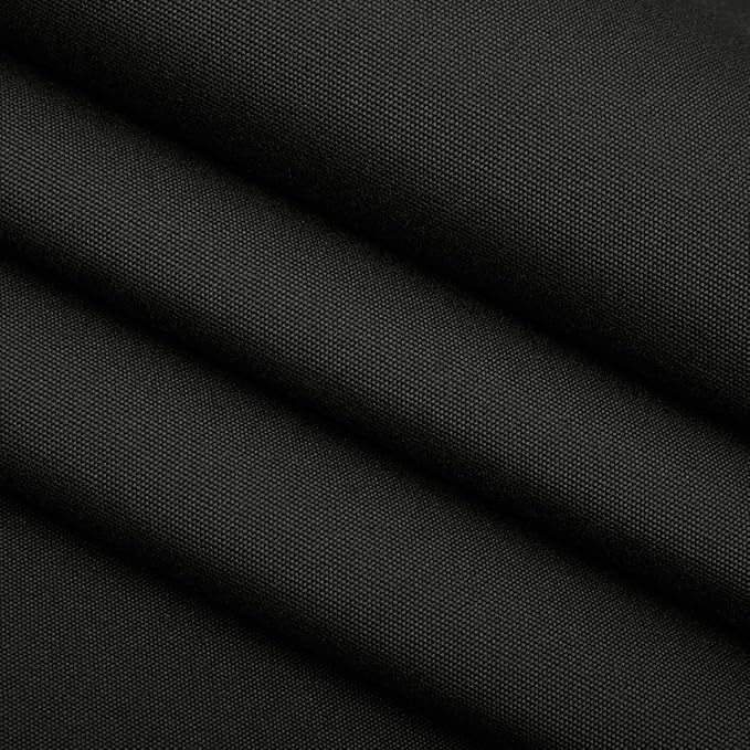 RSH DECOR: Sunbrella Pillow Covers Set of 2 | Covers Only - 26" x 16" | Outdoor Lumbar Pillow Covers Crafted with Sunbrella Performance Fabric | Canvas Black