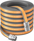 Giraffe Tools Garden Hose 100FT, 5/8" Lightweight Lay Flat Water Hose, Custom Length, Flexible, Leakproof Hybrid Hose Pipe with Male to Female Fitting