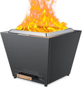 LEGACY HEATING Smokeless Fire Pit, Portable Outdoor Firepits 25 inch, Carry Handle for Backyard Patio Camping Bonfire, Stainless Steel, Ideal for 6-12 People, 46.74 lbs, Black, Cyberpit One Pro