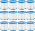Type D Pool Filter Cartridge Replacement Compatible with Summer Waves P57100102, P57000104, Intex Type D, Summer Escapes Pool Filter, VII Filter, RX600 Above Ground Pools Pool Pump, 12 Pack