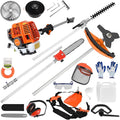 5 in 1Weed Trimmer,52cc 2-Stroke Gas Hedge Trimmer String Trimmer Brush Cutter Pole Saw with Extension Pole Multi Functionallandscaping Tools & Equipmen Ships from U.S. Warehouse