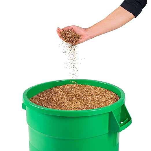 PRO&Family 20 Gallon Trash Can with Lid Round Ingredient Storage Containers Recycling Bin Kitchen Garbage Can Office Garbage Can Trash Barrel Plastic Barrel Yard Waste Bin Outdoor Trashcan (4, Green)