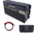 3500W Power Inverter 12V DC to 110V AC Converter with LED Display Dual AC Outlets Dual Fans Radiating for RV, Camp, Boat and Home Emergency Portable Pure Sine Wave Inverter (LED Screen, 3500W 12V)