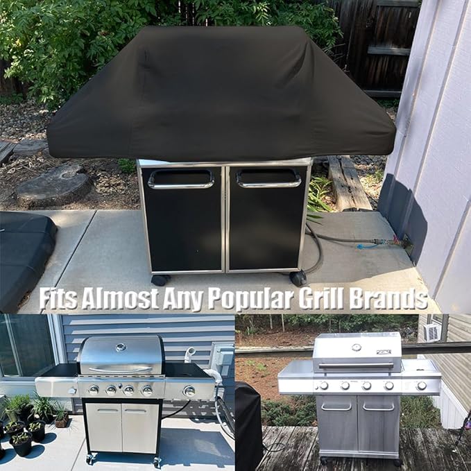 Short BBQ Grill Cover Lightweight Waterproof Outdoor Summer BBQ Gas Grill Covers 58 inches