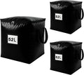 3 Pack 52L Storage Bags for Clothes, Moving Bags Heavy Duty Extra Large with Reinforced Handle, Storage Containers for Organizing Bedding, Blanket, Sheets, Pillows, Toys, Christmas Decorations