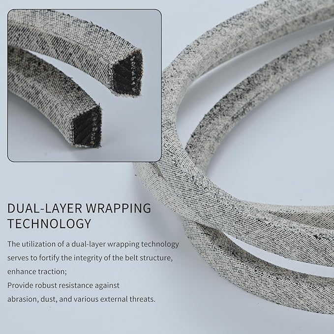 5/8x 89'' Mower Belt for Craftsman/Husqvarna 180808, 48 Inch Deck Belt 174369 532180808 Husqvarna AYP 532174369 GT5000 YTH2148 YTH2048 YTH2248 YTH1848XP YTH2448 YTH2748 (180808)